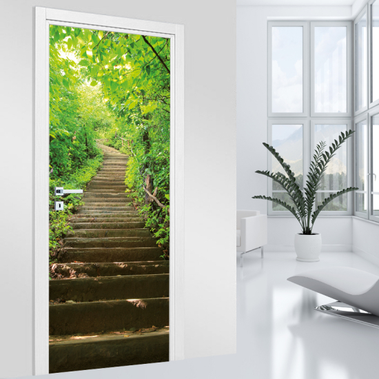 Door Sticker - Decal - Stairs