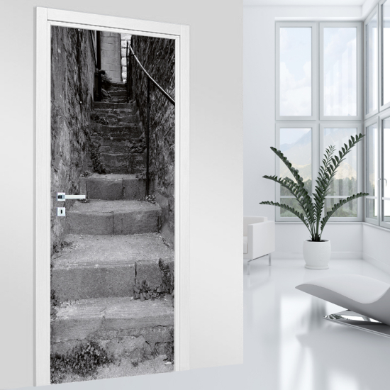 Door Sticker - Decal - Stairs