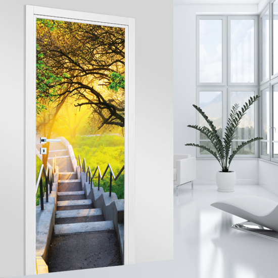 Door Sticker - Decal - Stairs