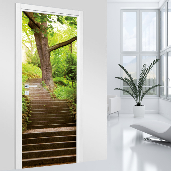 Door Sticker - Decal - Stairs