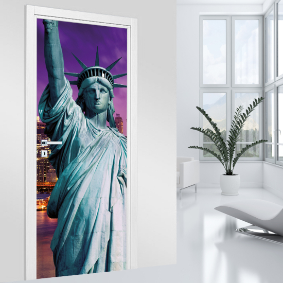 Door Sticker - Decal - Statue of Liberty