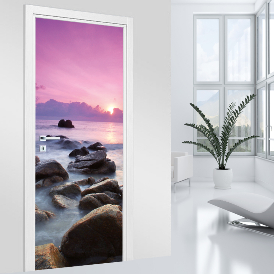 Door Sticker - Decal - Sunset