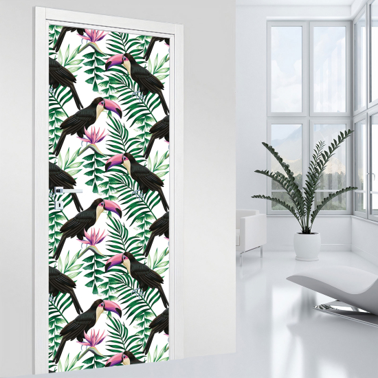 Door Sticker - Decal - Toucans