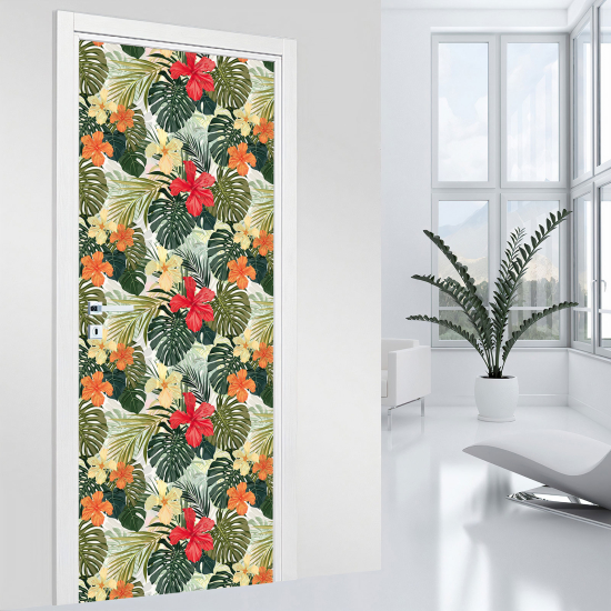 Door Sticker - Decal - Tropical