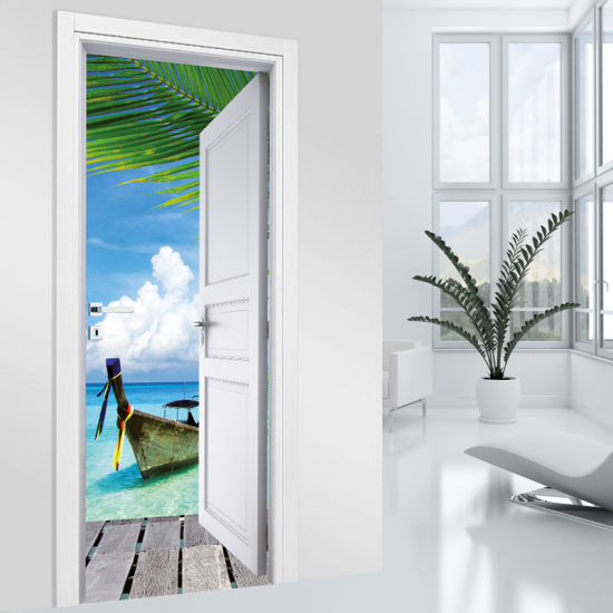 Door Sticker - Decal - Tropics