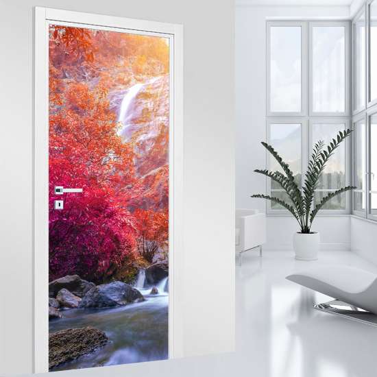 Door Sticker - Decal - Waterfall