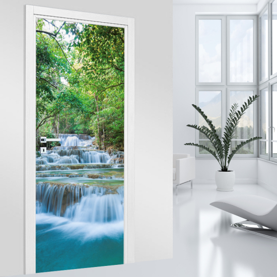 Door Sticker - Decal - Waterfall