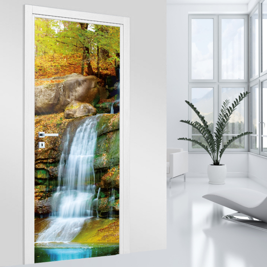 Door Sticker - Decal - Waterfall