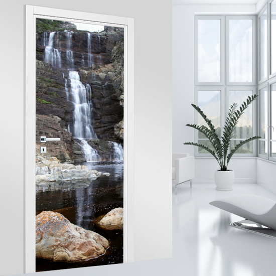 Door Sticker - Decal - Waterfalls