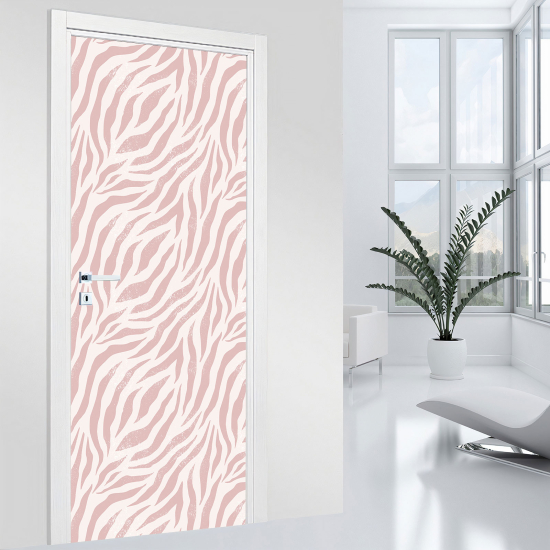 Door Sticker - Decal - Zebra pattern