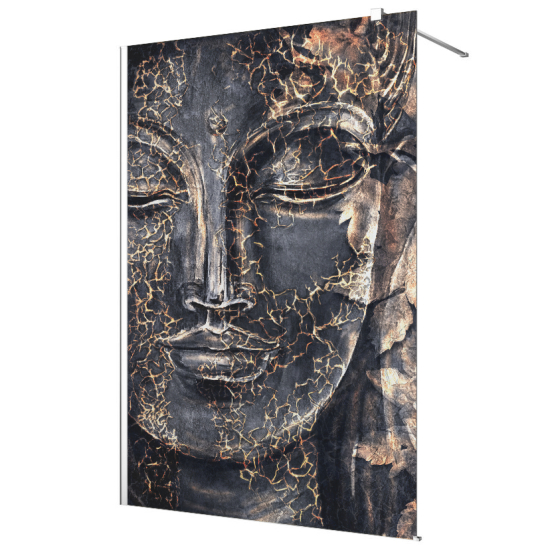 Frosted glass stickers for shower screens and windows - Buddha