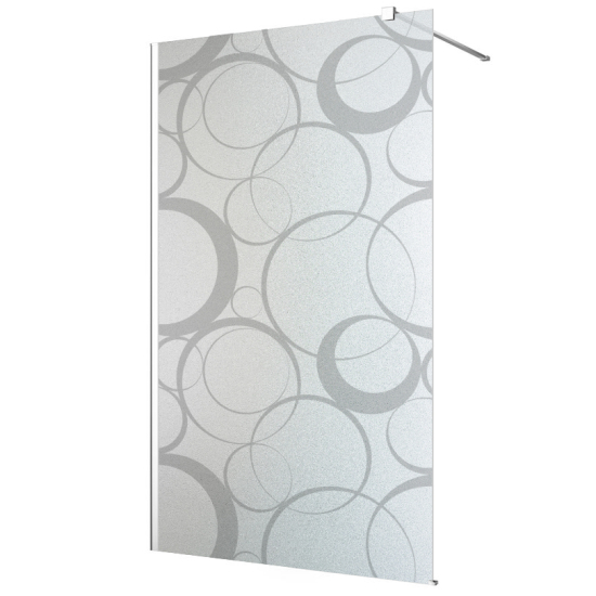 Frosted glass stickers for shower screens and windows - Circles