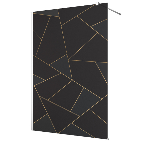 Frosted glass stickers for shower screens and windows - Geometric Pattern