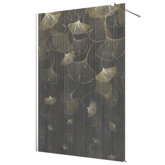 Frosted glass stickers for shower screens and windows - Ginkgo Leaves