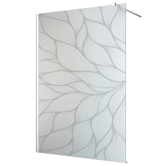 Frosted glass stickers for shower screens and windows - Leaves