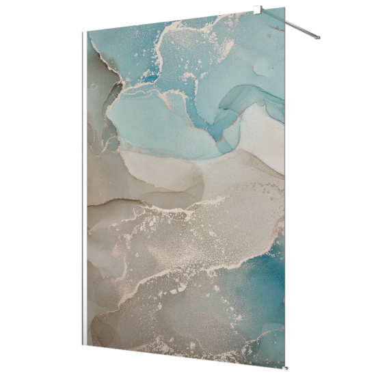 Frosted glass stickers for shower screens and windows - Marbled Effect