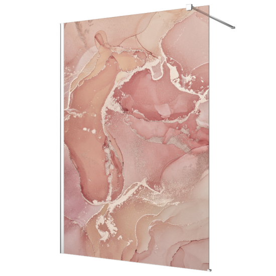 Frosted glass stickers for shower screens and windows - Marbled Effect