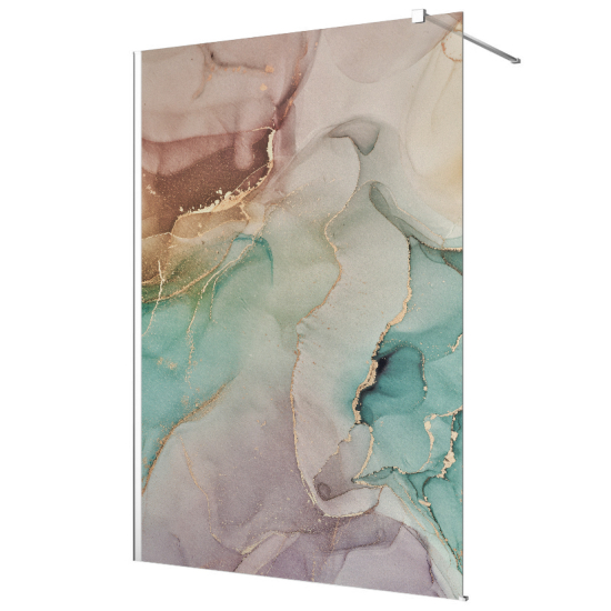 Frosted glass stickers for shower screens and windows - Marbled Effect