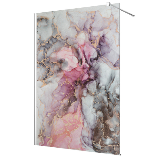 Frosted glass stickers for shower screens and windows - Marbled Effect