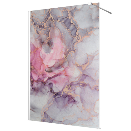 Frosted glass stickers for shower screens and windows - Marbled Effect