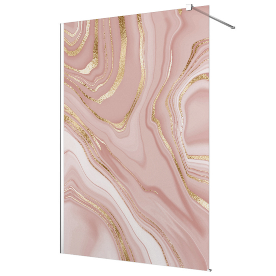 Frosted glass stickers for shower screens and windows - Marbled effect