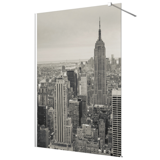 Frosted glass stickers for shower screens and windows - New York Empire State Building