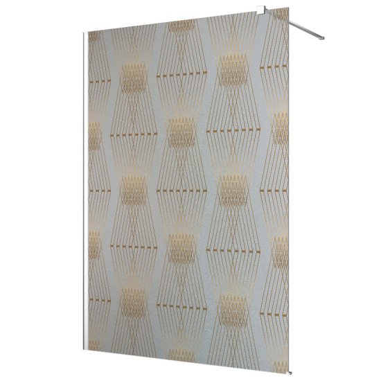 Frosted glass stickers for shower screens and windows - Oriental Pattern