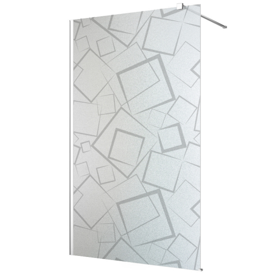 Frosted glass stickers for shower screens and windows - Squares