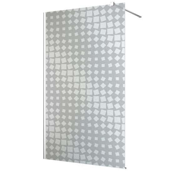 Frosted glass stickers for shower screens and windows - Squares