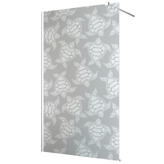 Frosted glass stickers for shower screens and windows - Turtles