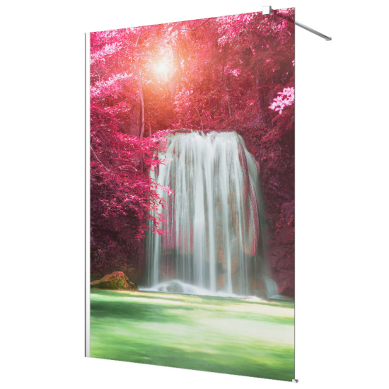 Frosted glass stickers for shower screens and windows - Waterfalls