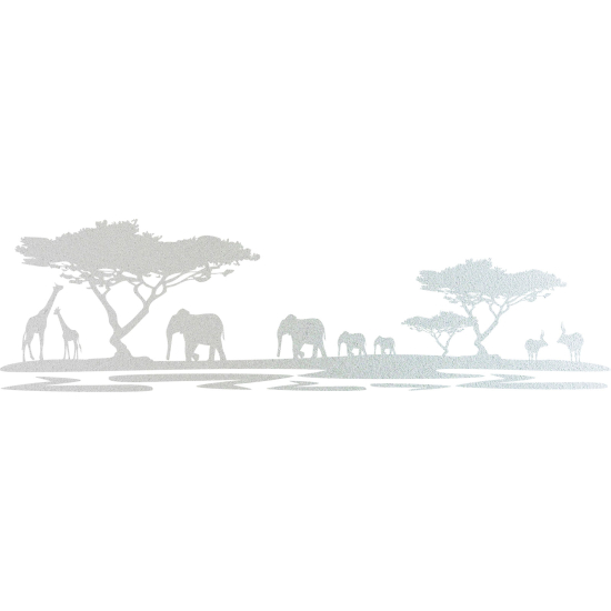 Frosted Window Glass Sticker - Africa