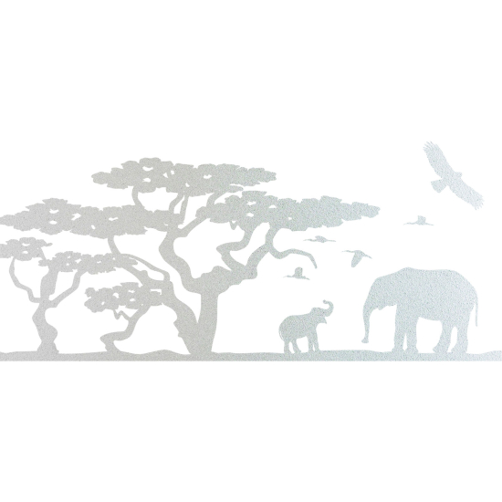 Frosted Window Glass Sticker - Africa