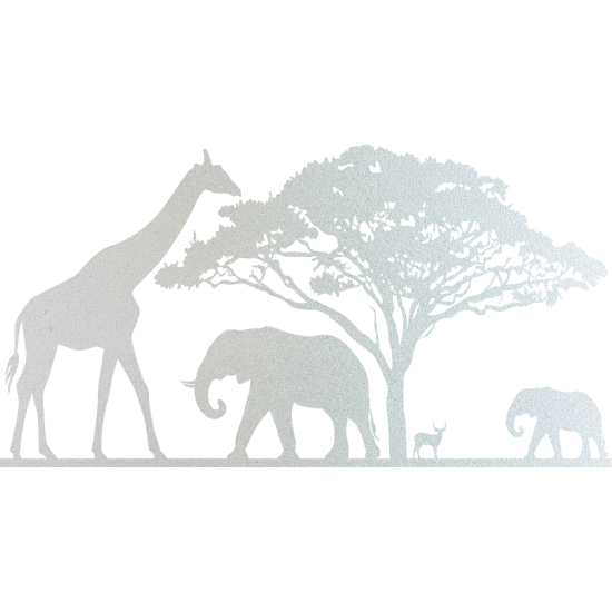 Frosted Window Glass Sticker - Africa