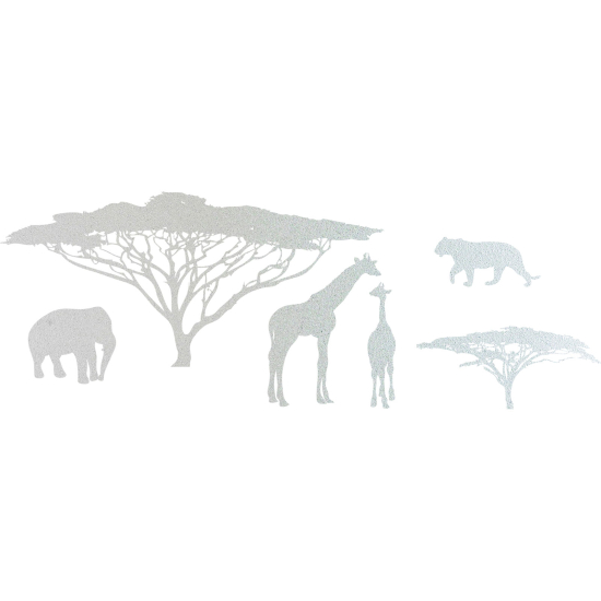 Frosted Window Glass Sticker - Africa