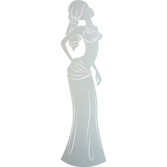 Frosted Window Glass Sticker - African woman