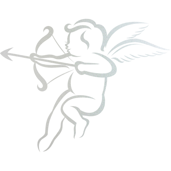 Frosted Window Glass Sticker - Angel