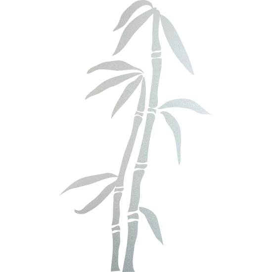 Frosted Window Glass Sticker - Bamboo