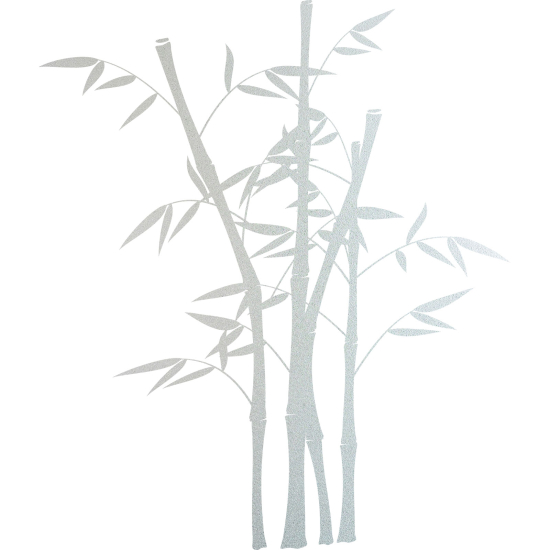 Frosted Window Glass Sticker - Bamboo