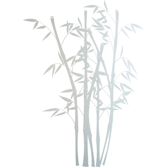 Frosted Window Glass Sticker - Bamboo