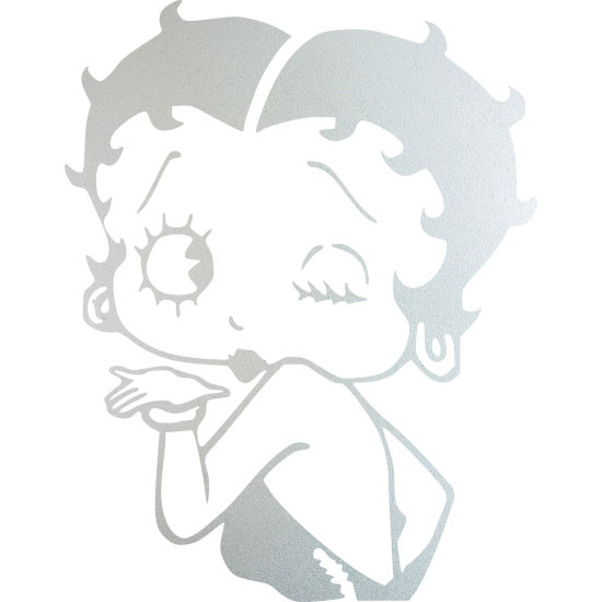 Frosted Window Glass Sticker - Betty Boop