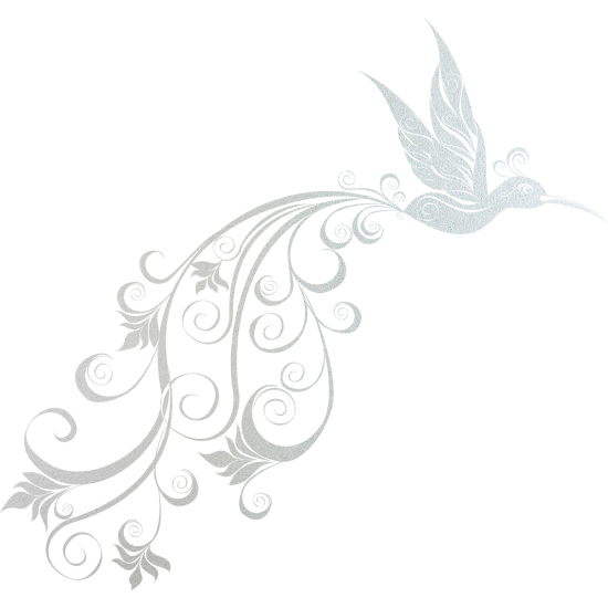 Frosted Window Glass Sticker - Bird