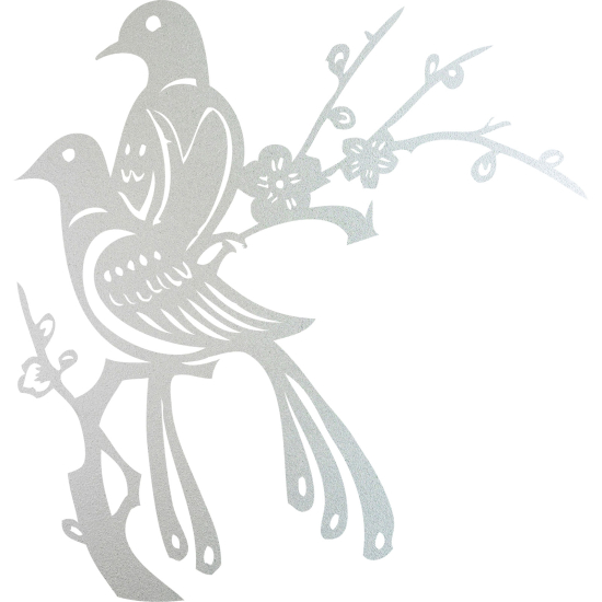 Frosted Window Glass Sticker - Birds