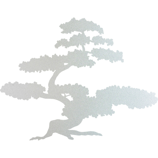 Frosted Window Glass Sticker - Bonsai Tree