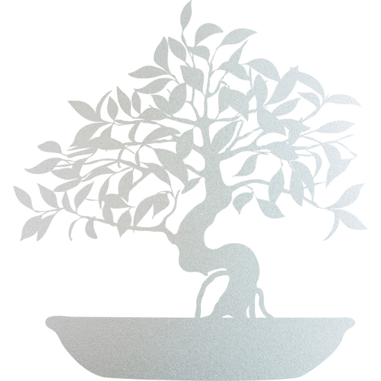 Frosted Window Glass Sticker - Bonsai Tree