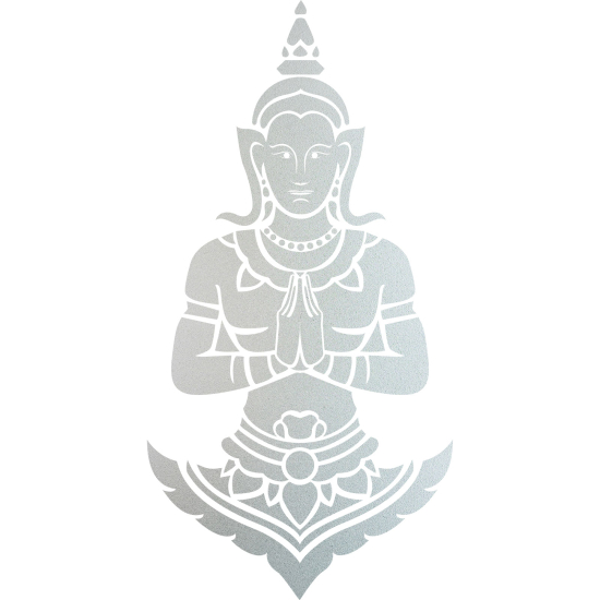 Frosted Window Glass Sticker - Buddha