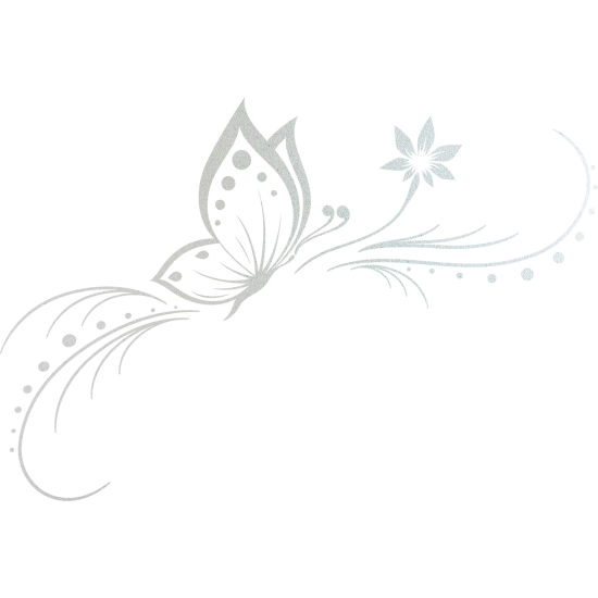 Frosted Window Glass Sticker - Butterfly