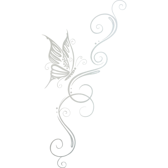 Frosted Window Glass Sticker - Butterfly Trail