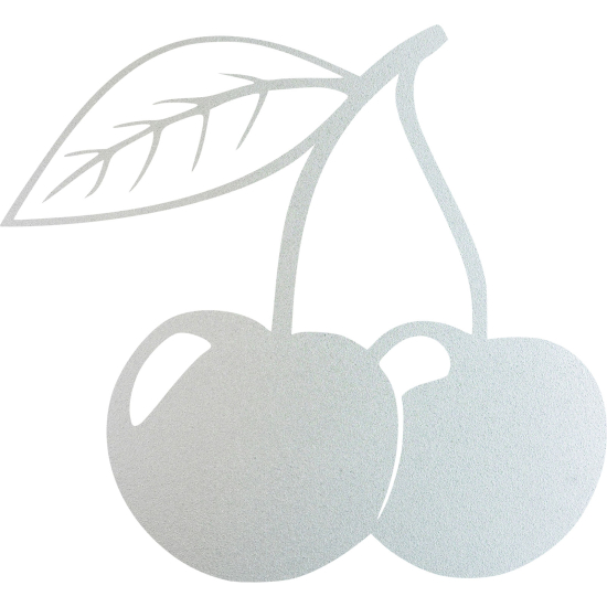 Frosted Window Glass Sticker - Cherries