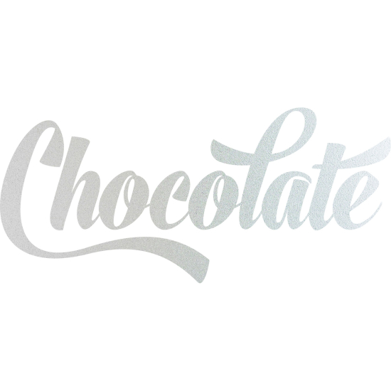 Frosted Window Glass Sticker - Chocolate